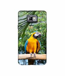 Amazon Brand - Solimo Designer Macaw Bird 3D Printed Hard Back Case Mobile Cover for Samsung Galaxy S2