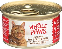 WHOLE PAWS Beef & Chicken Dinner Cat Food, 3 OZ