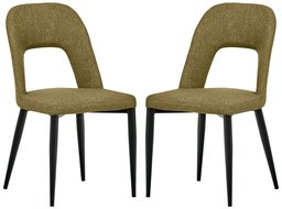 Amazon Brand – Rivet Florence Mid-Century Wide Open-Back Accent Dining Room Chairs, 18.8