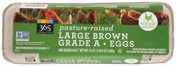 365 by Whole Foods Market, Grade A Eggs, Large Brown Pasture-Raised, 12 Count