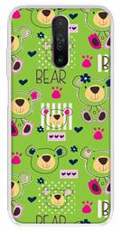 Amazon Brand - Solimo Designer Multicolor Bear Green Pattern Printed Soft Back Case Mobile Cover for Poco X2 / Xiaomi Redmi K30