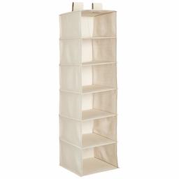 AmazonBasics Hanging Closet Shelf - 6-Tier, Canvas