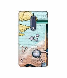 Amazon Brand - Solimo Designer Paintings 3D Printed Hard Back Case Mobile Cover for Nokia 5