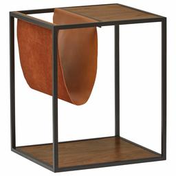 Amazon Brand – Rivet Heather Modern End Table, 17.7 Inch Weight, Walnut