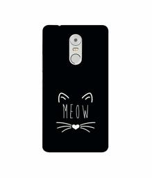 Amazon Brand - Solimo Designer Meow 3D Printed Hard Back Case Mobile Cover for Lenovo K6 Note