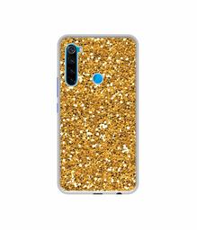 Amazon Brand - Solimo Designer Golden Sparkle UV Printed Soft Back Case Mobile Cover for Mi Redmi Note 8