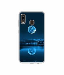 Amazon Brand - Solimo Designer Moon Pattern Print UV Printed Soft Back Case Mobile Cover for Samsung Galaxy A20