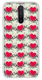 Amazon Brand - Solimo Designer Multicolor Red Heart Design Printed Soft Back Case Mobile Cover for Poco X2 / Xiaomi Redmi K30