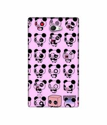 Amazon Brand - Solimo Designer Panda Experation 3D Printed Hard Back Case Mobile Cover for Sony Xperia M2