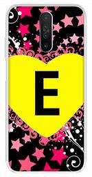 Amazon Brand - Solimo Designer Multicolor Heart Pattern Alphabet-E Printed Soft Back Case Mobile Cover for Poco X2 / Xiaomi Redmi K30