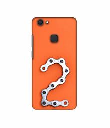 Amazon Brand - Solimo Designer Two Number 3D Printed Hard Back Case Mobile Cover for Vivo V7 Plus