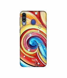 Amazon Brand - Solimo Designer Abstarct Color Mixing 3D Printed Hard Back Case Mobile Cover for Samsung Galaxy M21