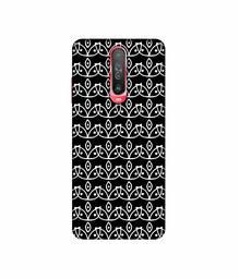 Amazon Brand - Solimo Designer White Flowers Pattern 3D Printed Hard Back Case Mobile Cover for Poco X2 / Mi Redmi K30