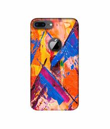 Amazon Brand - Solimo Designer Barfi Shape Multicolor Texture 3D Printed Hard Back Case Mobile Cover for Apple iPhone 8 Plus (with Logo Cut)