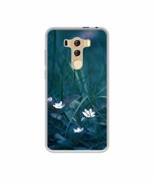 Amazon Brand - Solimo Designer White Flower UV Printed Soft Back Case Mobile Cover for I Kall K4