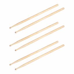 AmazonBasics 5A Drumsticks - Maple, 3-Pair Pack