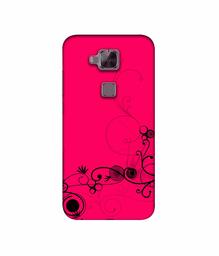 Amazon Brand - Solimo Designer Black Pattern on Pink 3D Printed Hard Back Case Mobile Cover for Huawei G8