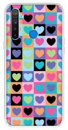 Amazon Brand - Solimo Designer Multicolor Heart Pattern Printed Soft Back Case Mobile Cover for Realme 5 / Realme 5s / Realme 5i / Narzo 10