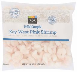 365 Everyday Value, Key West Pink Shrimp 60-70 Count, 32 oz (Frozen)