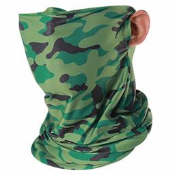 JSPA Neck Gaiter Bandanas with Ear Loops Design, Ice Silk Cooling Sports Scarf Balaclava for Dust Outdoor