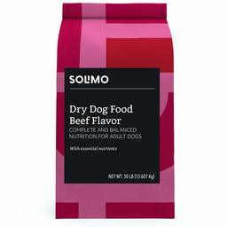 Amazon Brand - Solimo Basic Dry Dog Food, Chicken Flavor, 30 lb bag