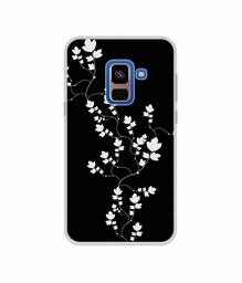 Amazon Brand - Solimo Designer Color Flowers UV Printed Soft Back Case Mobile Cover for Samsung Galaxy A8 Plus (2018)