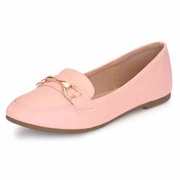 Flavia Women's Pink Ballet Flats-9 UK (40 EU) (10 US) (FK/WQ0016/PNK)