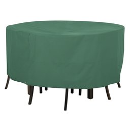 Classic Accessories Atrium Round Patio Table and Chair Cover - Weather/Water Resistant Patio Set Cover with UV Protection, Large, Green (55-433-041101-11)