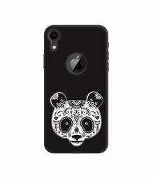 Amazon Brand - Solimo Designer Panda Illustrator 3D Printed Hard Back Case Mobile Cover for Apple iPhone XR (Logo Cut)