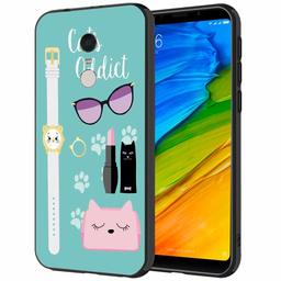 Amazon Brand - Solimo Designer Cat's Addict Printed Hard Back Case Mobile Cover for Xiaomi Redmi Note 5 (D1234)