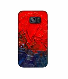 Amazon Brand - Solimo Designer Red Wax Color 3D Printed Hard Back Case Mobile Cover for Samsung Galaxy S7 Edge