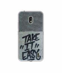 Amazon Brand - Solimo Designer Take It Easy UV Printed Soft Back Case Mobile Cover for Nokia 2.2