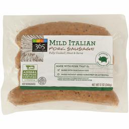 365 Everyday Value, Mild Italian Pork Sausage, 12 oz