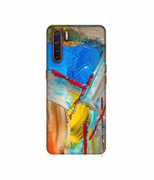 Amazon Brand - Solimo Designer Randam Multicolor Mash 3D Printed Hard Back Case Mobile Cover for Oppo A91