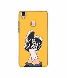 Amazon Brand - Solimo Designer Boy Shoes Pattern 3D Printed Hard Back Case Mobile Cover for Vivo V3