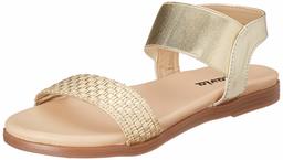 Flavia Women's Gold Fashion Sandals-6 UK (38 EU) (7 US) (FL124/GLD)