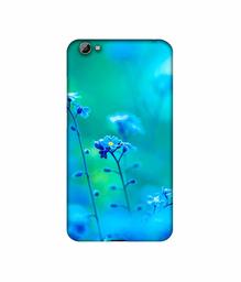 Amazon Brand - Solimo Designer Blue Flower 3D Printed Hard Back Case Mobile Cover for Vivo Y66