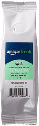 AmazonFresh Organic Fair Trade Sumatra Ground Coffee, Dark Roast, 1.75 Ounce