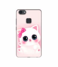 Amazon Brand - Solimo Designer Babby Kitty UV Printed Soft Back Case Mobile Cover for Vivo V7 Plus