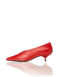 Amazon Brand - find. Women's Mary Closed Back Heels Red (Red) US 6.5