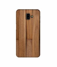 Amazon Brand - Solimo Designer Wooden Art 3D Printed Hard Back Case Mobile Cover for Samsung Galaxy J6 Plus