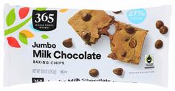 365 Everyday Value, Milk Chocolate Jumbo Baking Chips, 10 oz