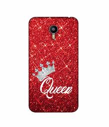 Amazon Brand - Solimo Designer Queen On Red Glitter 3D Printed Hard Back Case Mobile Cover for Meizu M2 Note