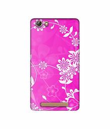 Amazon Brand - Solimo Designer Flower Pattern 3D Printed Hard Back Case Mobile Cover for Gionee Marathon M5 lite