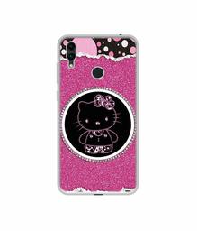 Amazon Brand - Solimo Designer Kitty with Glitter UV Printed Soft Back Case Mobile Cover for Huawei Honor 8C