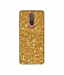 Amazon Brand - Solimo Designer Golden Sparkle 3D Printed Hard Back Case Mobile Cover for Poco X2 / Mi Redmi K30