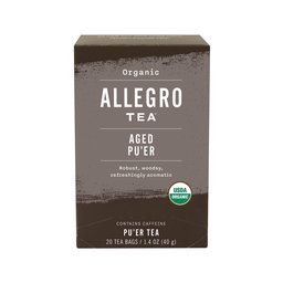 Allegro Tea, Organic Aged Pu'er Tea Bags, 20 ct