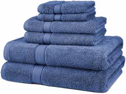 Pinzon Egyptian Cotton 6-Piece Towel Set, Wedgewood