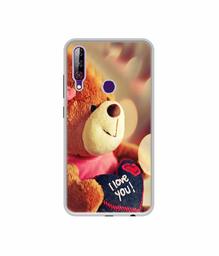 Amazon Brand - Solimo Designer Teddy Bear UV Printed Soft Back Case Mobile Cover for LG W30 Pro