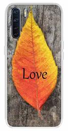 Amazon Brand - Solimo Designer Multicolor Maple Leaf Love Design Printed Soft Back Case Mobile Cover for Oppo F15